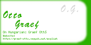 otto graef business card