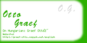 otto graef business card
